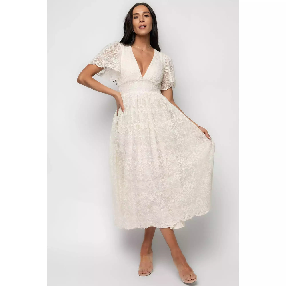 Baltic Born Aphrodite Lace Dress | Vintage Cream Size MM